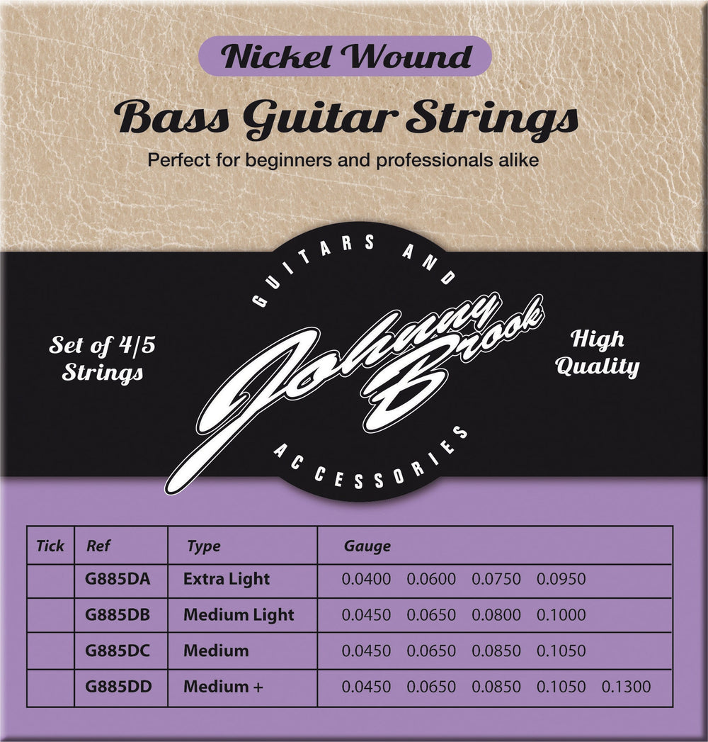 Johnny Brook G885DA Nickel Wound Bass Strings Extra Light - Music Vault