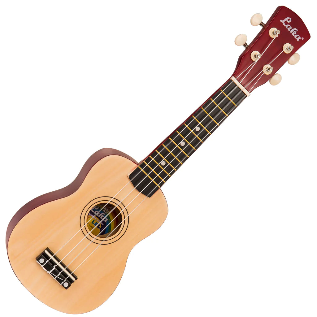Laka Rainbow Series Soprano Ukulele Natural - Music Vault