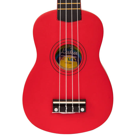Laka Rainbow Series Soprano Ukulele Red - Music Vault