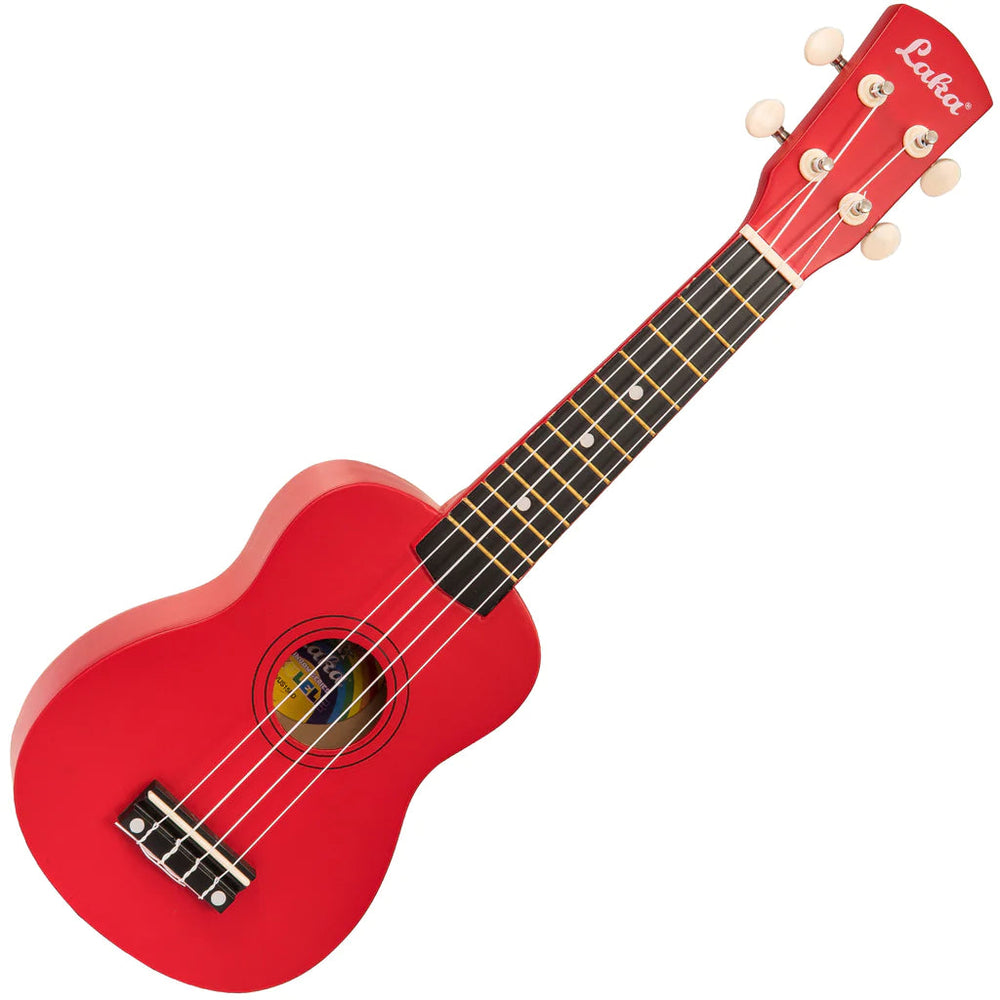 Laka Rainbow Series Soprano Ukulele Red - Music Vault