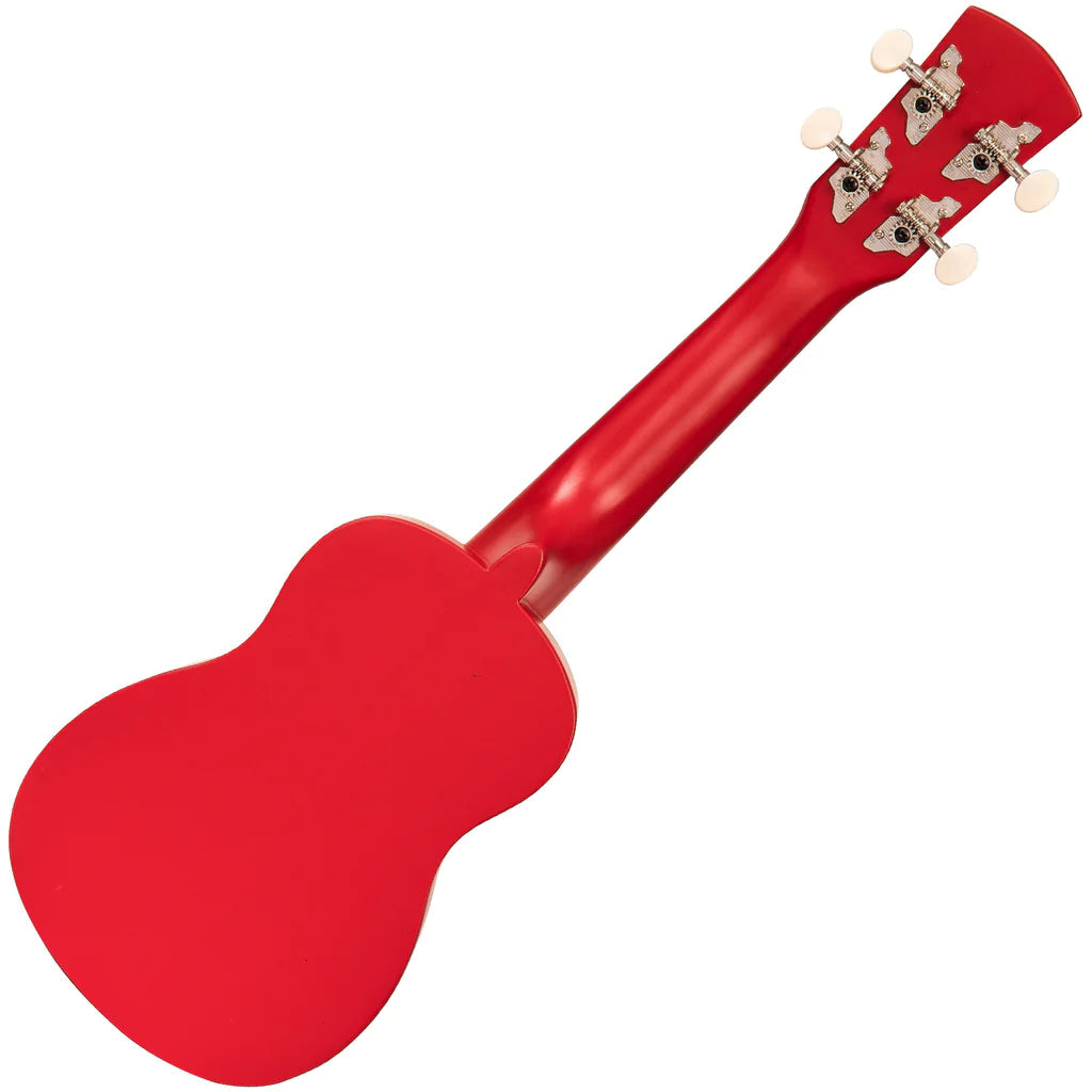 Laka Rainbow Series Soprano Ukulele Red - Music Vault