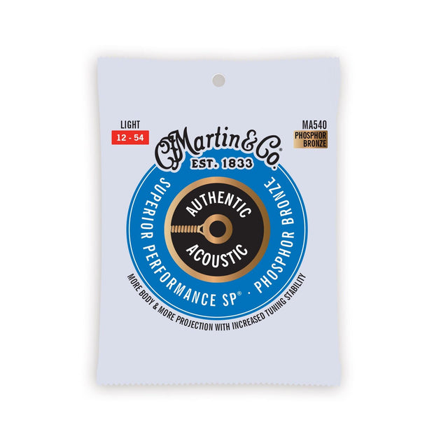 Martin Authentic Acoustic SP Phosphor Bronze Acoustic Guitar Strings Light - Music Vault