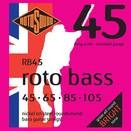 Rotosound Roto Bass Electric Bass Guitar Strings RB45 (45-105) - Music Vault