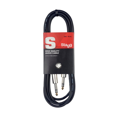 Stagg SAC1PS/DL Balanced Stereo Jack/Jack Cable 1m Music Vault
