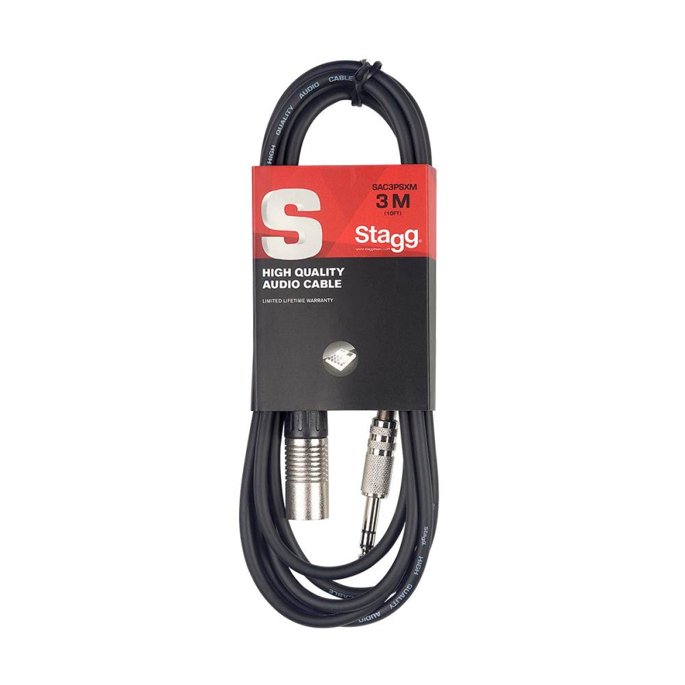Stagg SAC3PSXM/DL Balanced XLR Male To Jack Cable 3m Music Vault