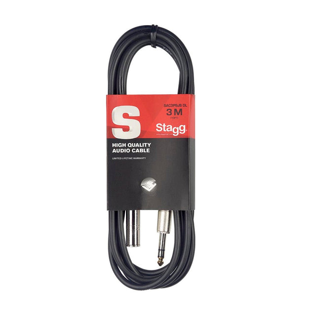 Stagg SAC6PSJS Balanced Stereo Jack Extension Cable 6m Music Vault