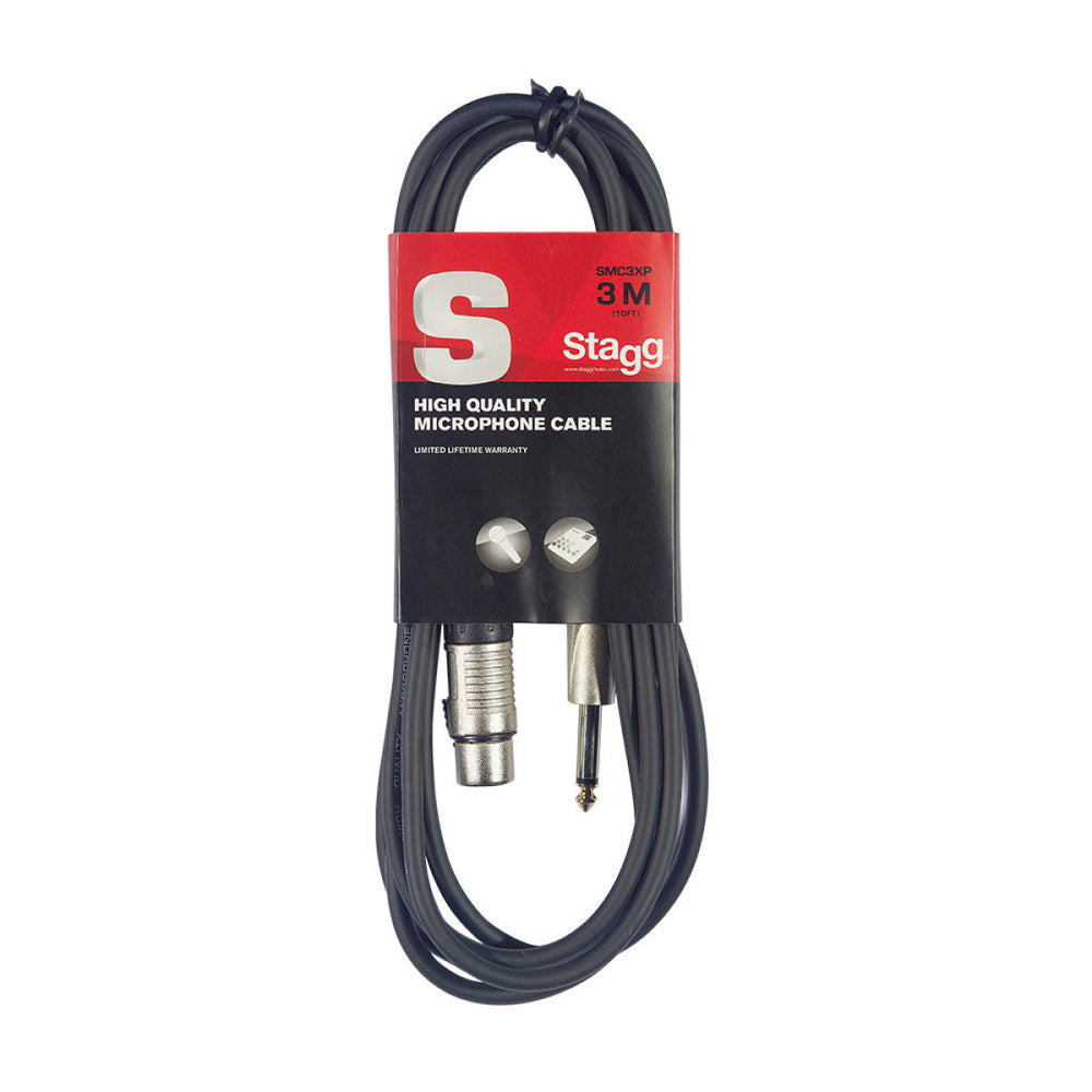 Stagg SMC3XP Unbalanced XLR Female To Jack Cable 3m Music Vault