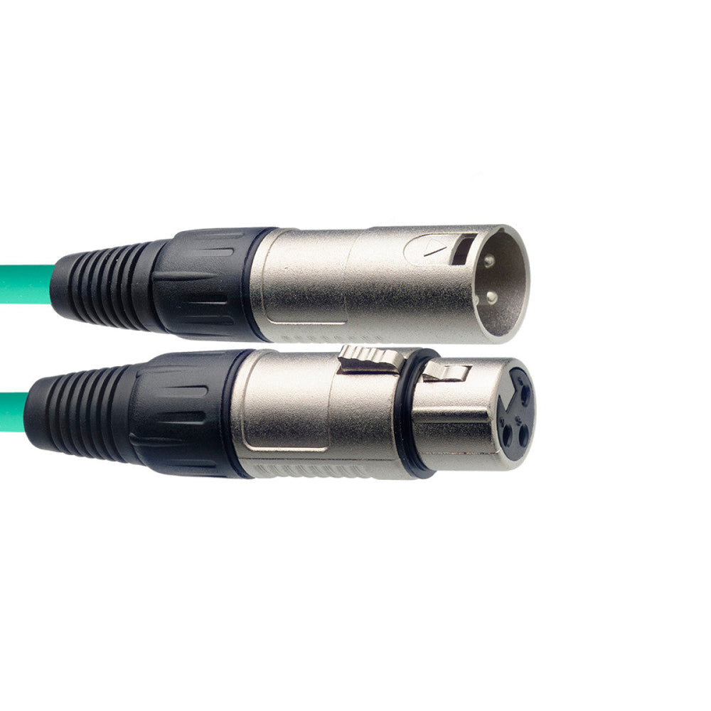 Stagg SMC6/CGR Microphone Cable XLR Green 6m / 20ft Music Vault
