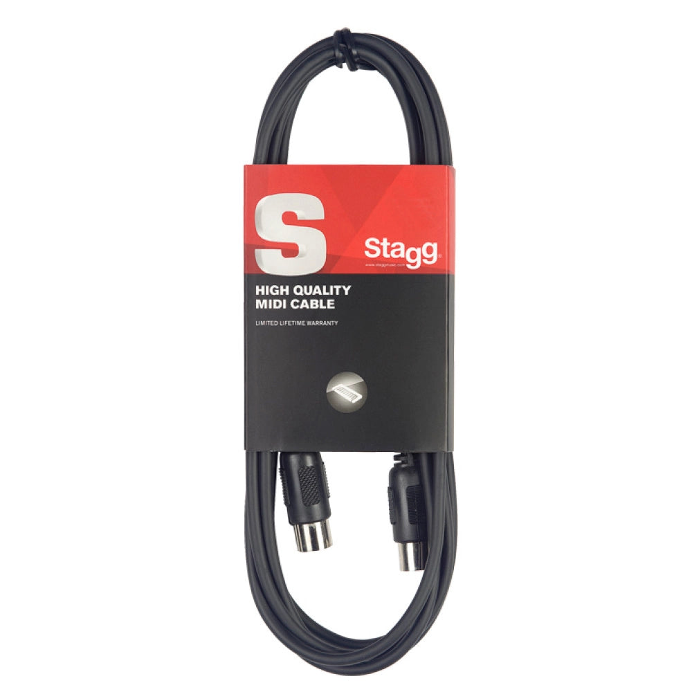 Stagg SMD1E MIDI DIN Cable 1m / 3ft Music Vault