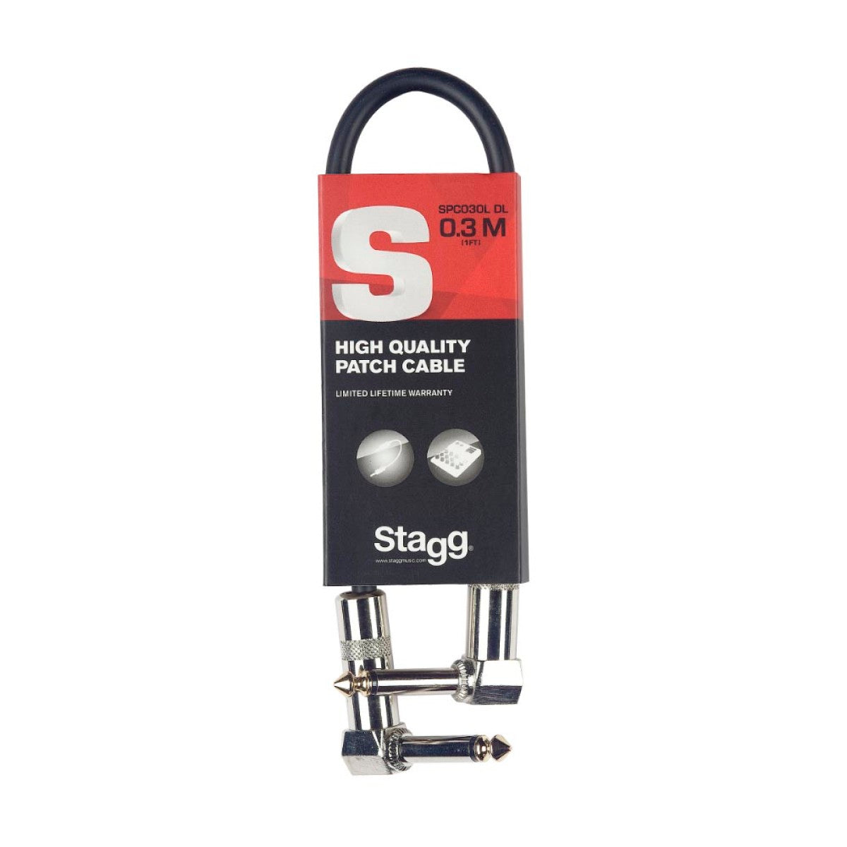 Stagg SPC010L DL Patch Cable 4'' / 10cm Music Vault