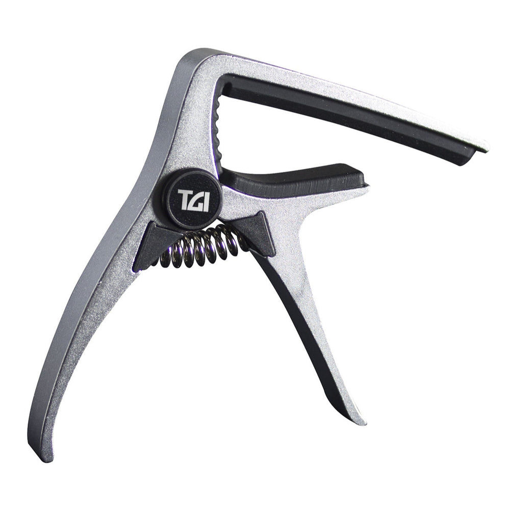 TGI Acoustic Guitar Trigger Capo Silver - Music Vault