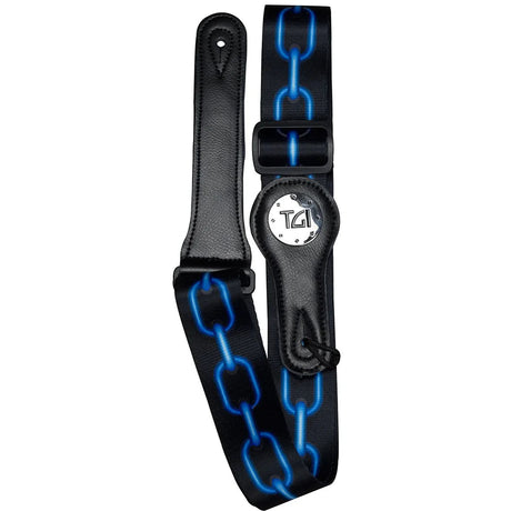 TGI Guitar Strap Blue Chain - Music Vault
