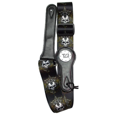 TGI Guitar Strap Skull Celtic Cross - Music Vault