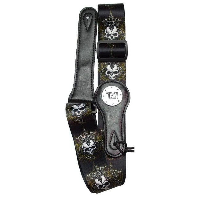 TGI Guitar Strap Skull Celtic Cross - Music Vault