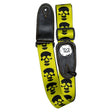 TGI Guitar Strap Skull Yellow - Music Vault