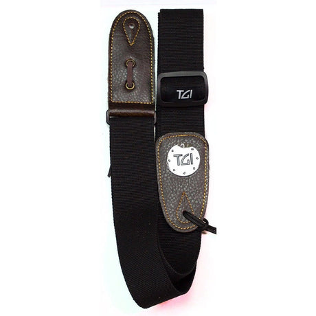 TGI Guitar Strap Woven Black - Music Vault