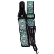 TGI Guitar Strap Woven Cotton Persian Stitch Purple & Yellow - Music Vault