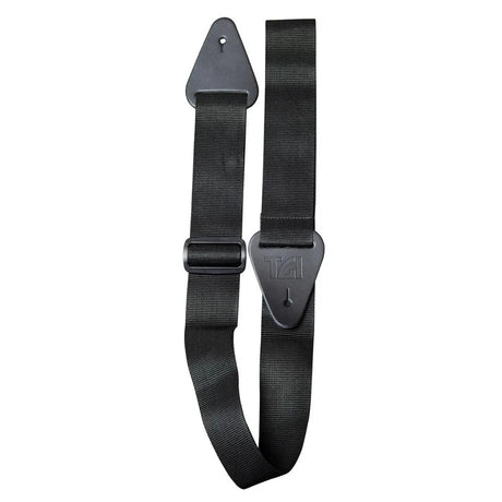 TGI Guitar Strap Woven Plain Black Extra Long - Music Vault