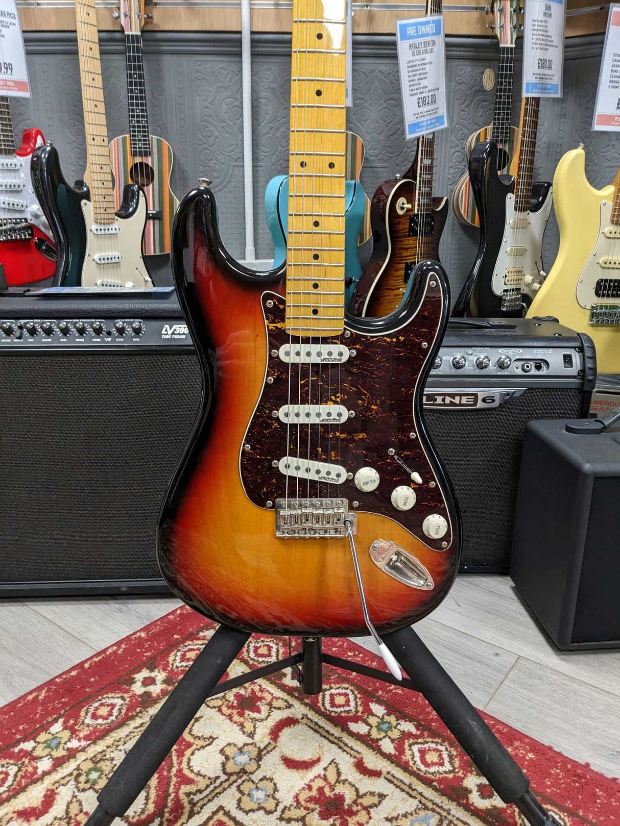 Vintage V6MSSB Reissues Series Stratocaster (Pre-Owned) - Music Vault