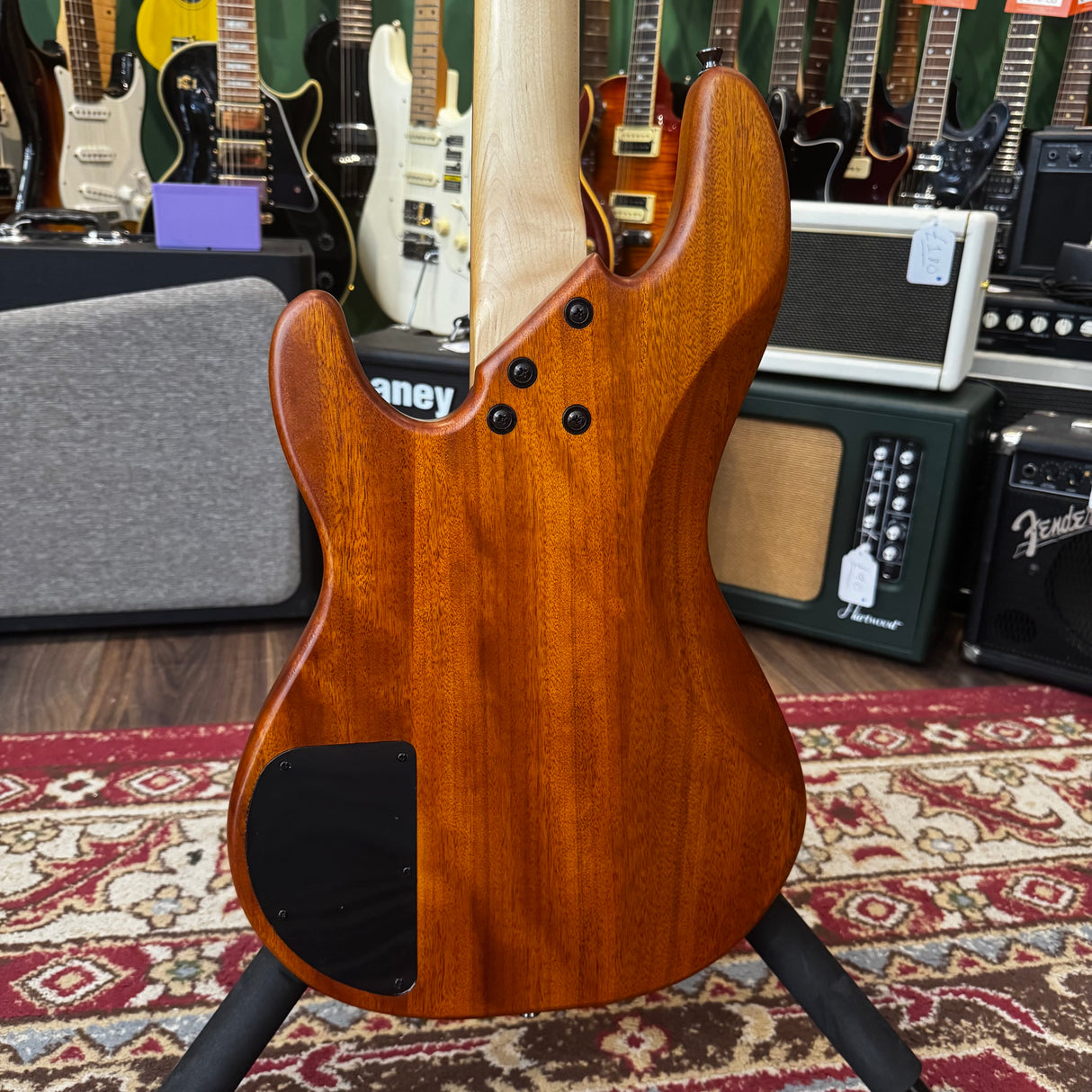 Luna Tattoo Electric Bass Guitar Long Scale Natural (Pre-Owned)