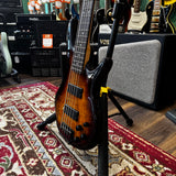 Ibanez GIO GSR205SM Spalted Maple Active 5 String Bass Guitar Brown Burst (Pre-Owned)