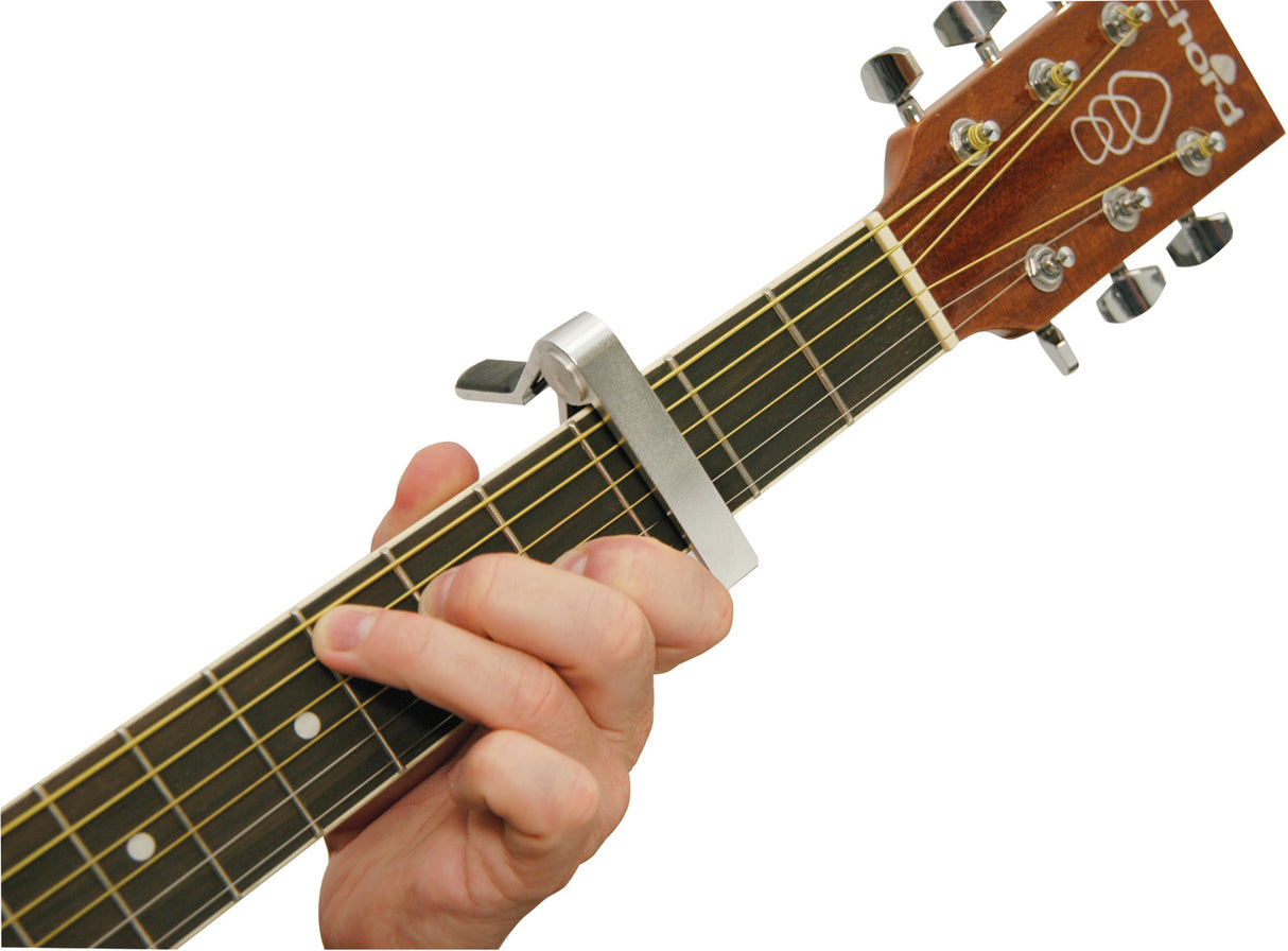 Chord Trigger Capo Electric/Acoustic Guitar Silver
