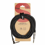 Stagg SGC6PLDL Right Angle Instrument Cable 6m / 20ft