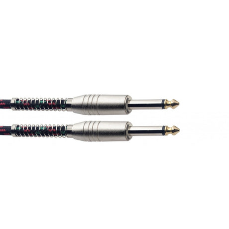 Stagg SGC6VT/BK Vintage Tweed Instrument Cable Black 6m / 20ft - Music Vault