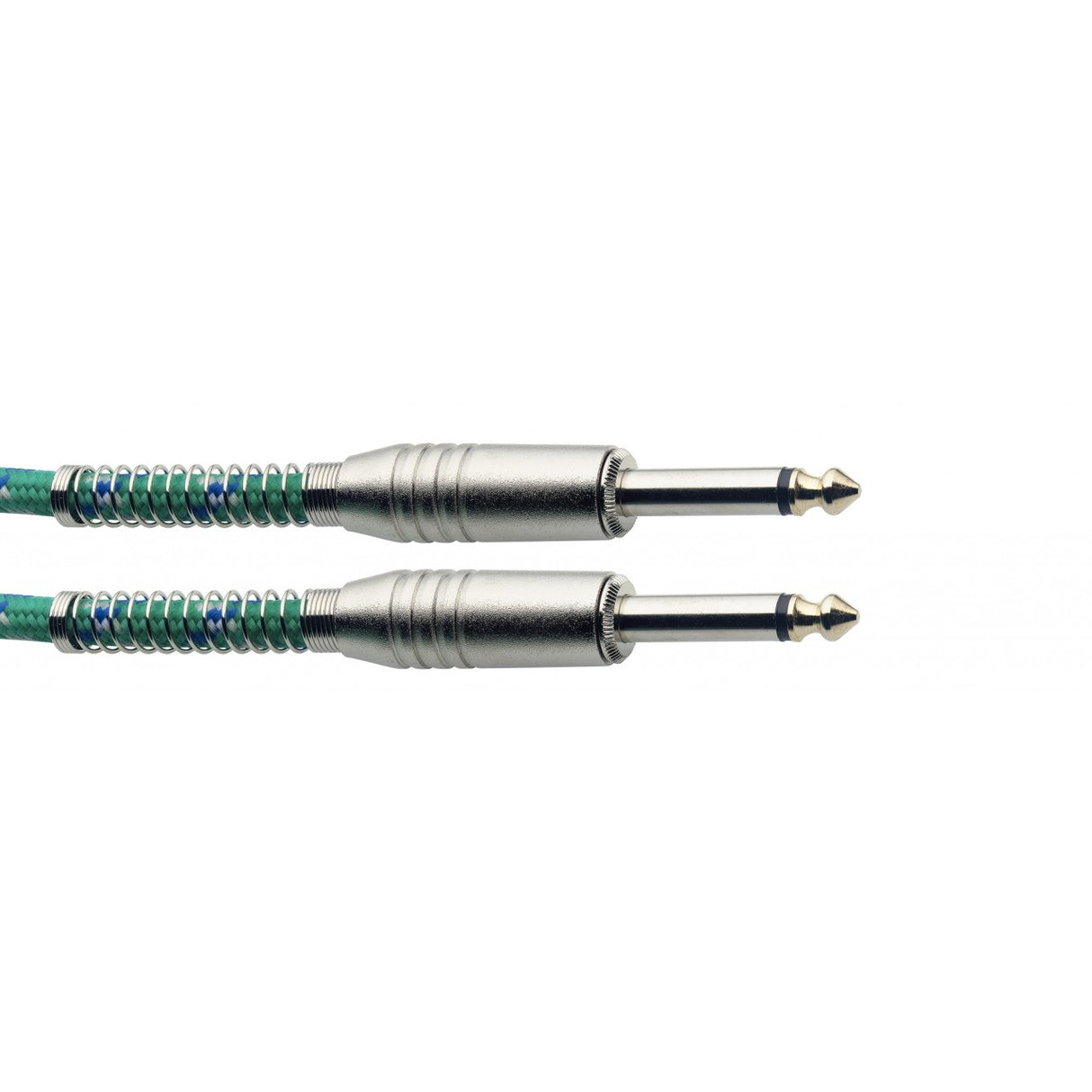 Stagg SGC6VT/GR Vintage Tweed Instrument Cable Green 6m / 20ft - Music Vault