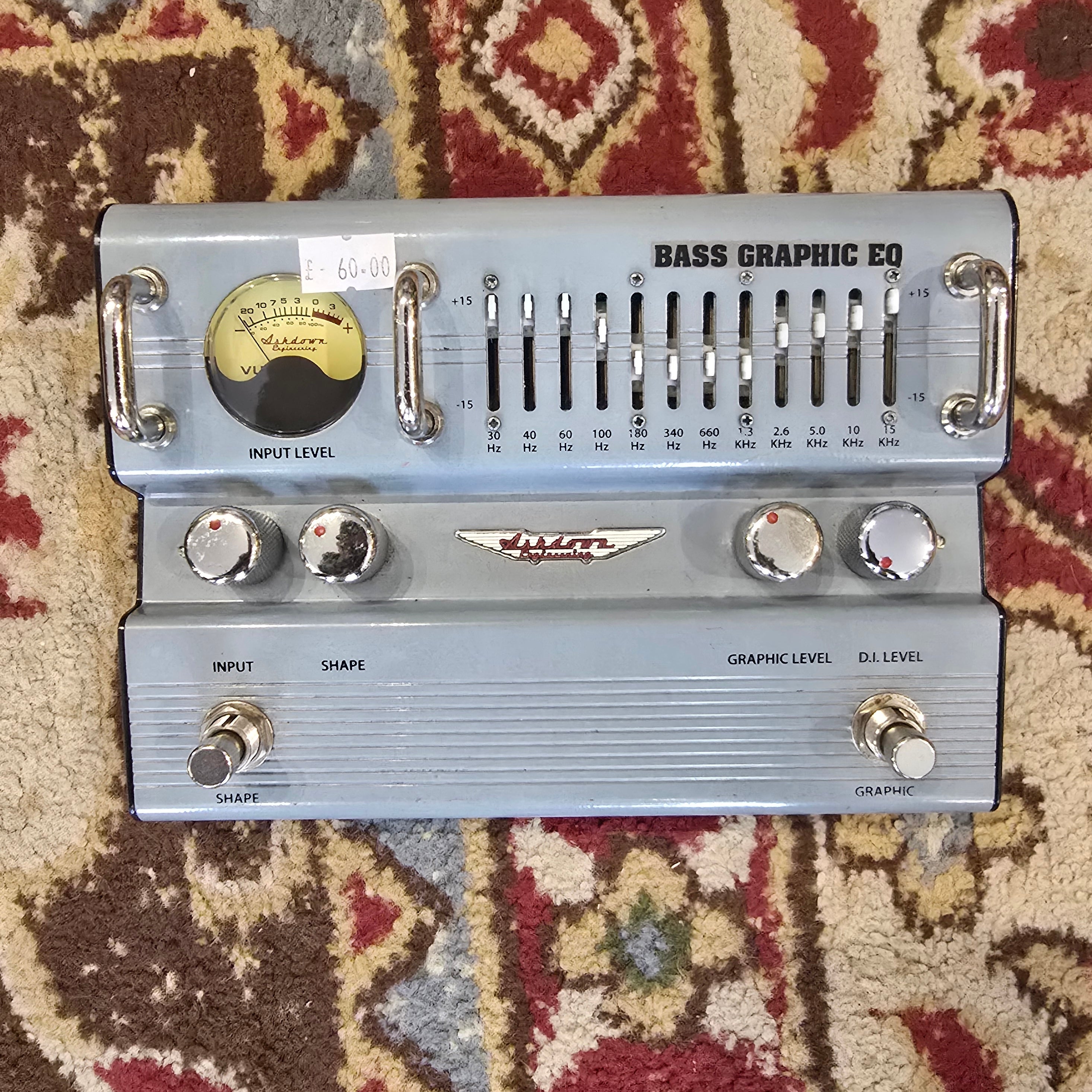 Ashdown 12 Band Bass Graphic EQ DI Pedal (Pre-Owned) – Music Vault