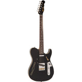 Fret-King Country Squire Stealth Single Cutaway Electric Guitar Black