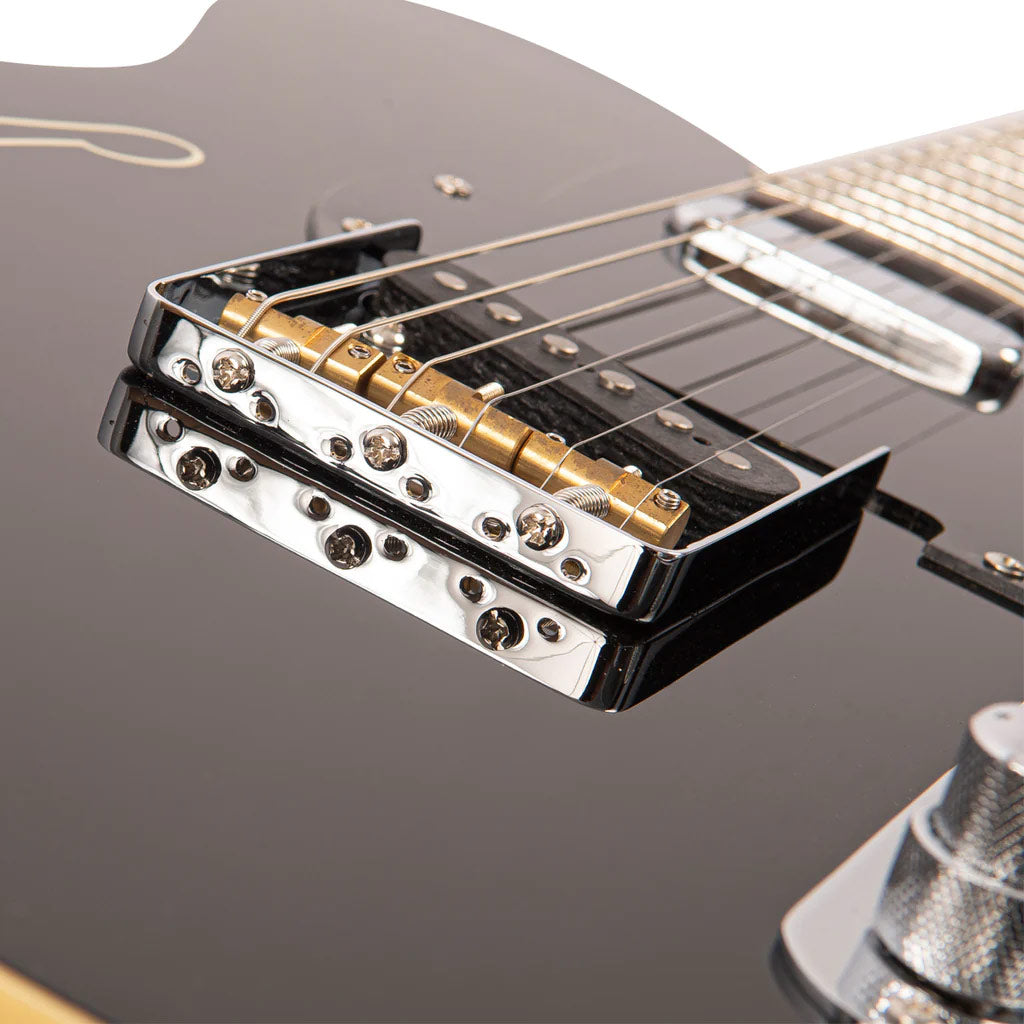 Fret-King Country Squire Stealth Single Cutaway Electric Guitar Black