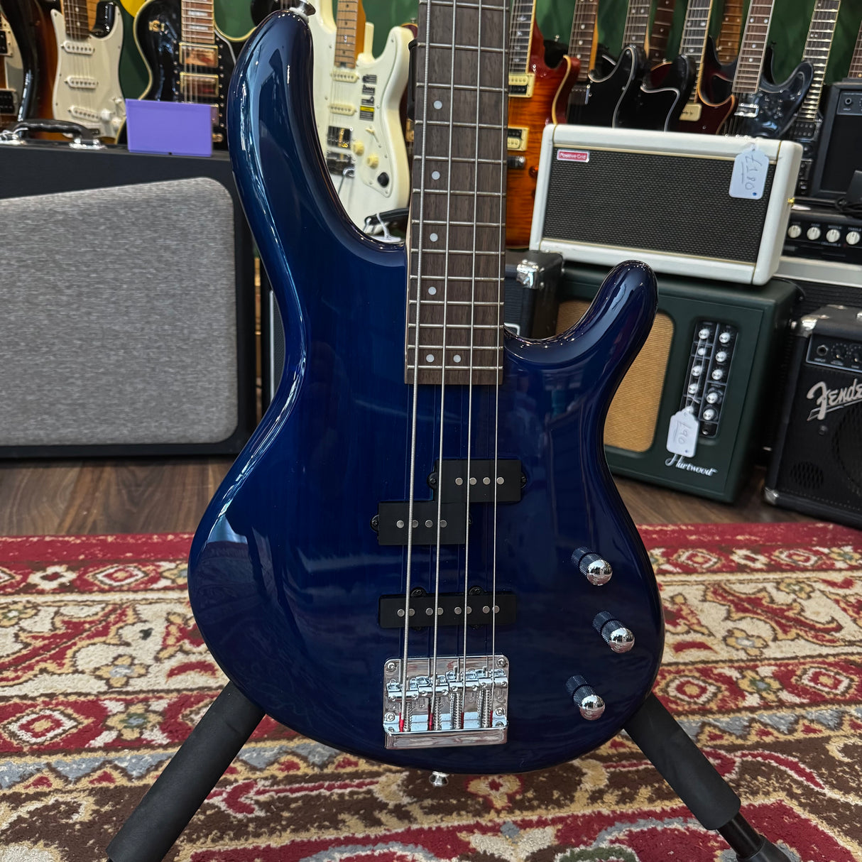 Cort Action PJ Electric Bass Guitar Blue (Pre-Owned)