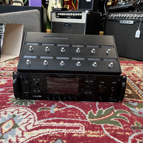 Line 6 Helix Rack Guitar Amp Modeller & Multi FX + Helix Control Foot Controller (Pre-Owned) - Music Vault