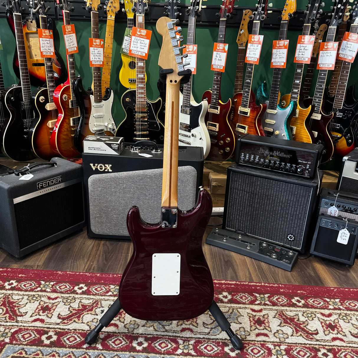 Fender Mexican Stratocaster Floyd Rose HSS Midnight Wine 2000 + Hard Case (Pre-Owned)