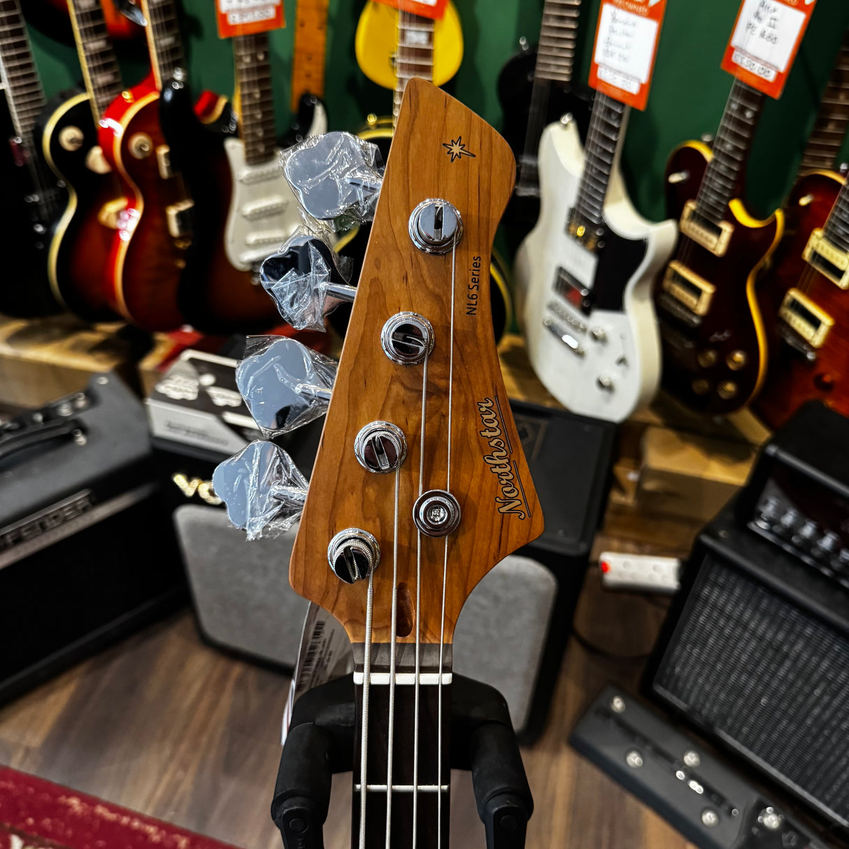 Northstar Littlestar NL6JP 3/4 Short Scale Mini Jazz Bass Thru Purple
