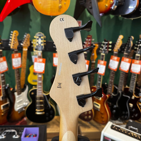 Luna Tattoo Electric Bass Guitar Long Scale Natural (Pre-Owned) - Music Vault