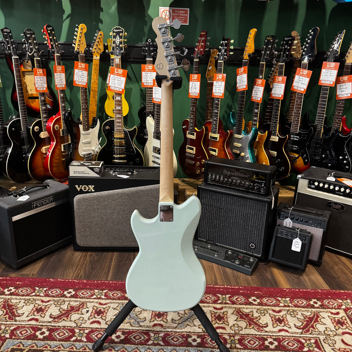 G&L Tribute Series Fallout Shortscale Bass Surf Green (Pre-Owned)