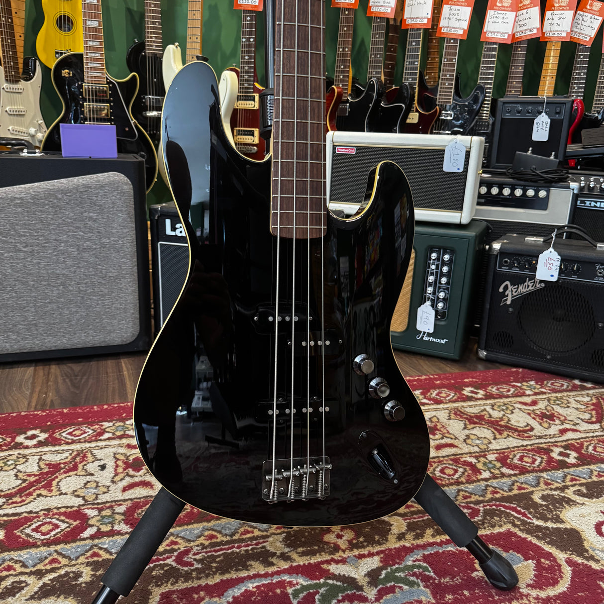 Fender Aerodyne Jazz Bass 2007 Crafted In Japan Black (Pre-Owned)