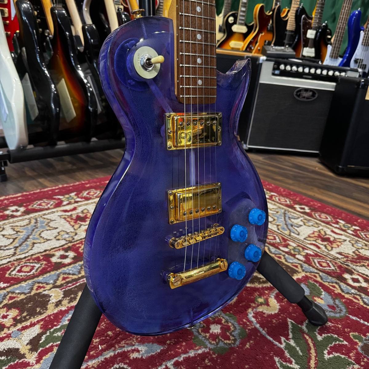 Skylark Plexiglass Les Paul Translucent Purple (Pre-Owned)
