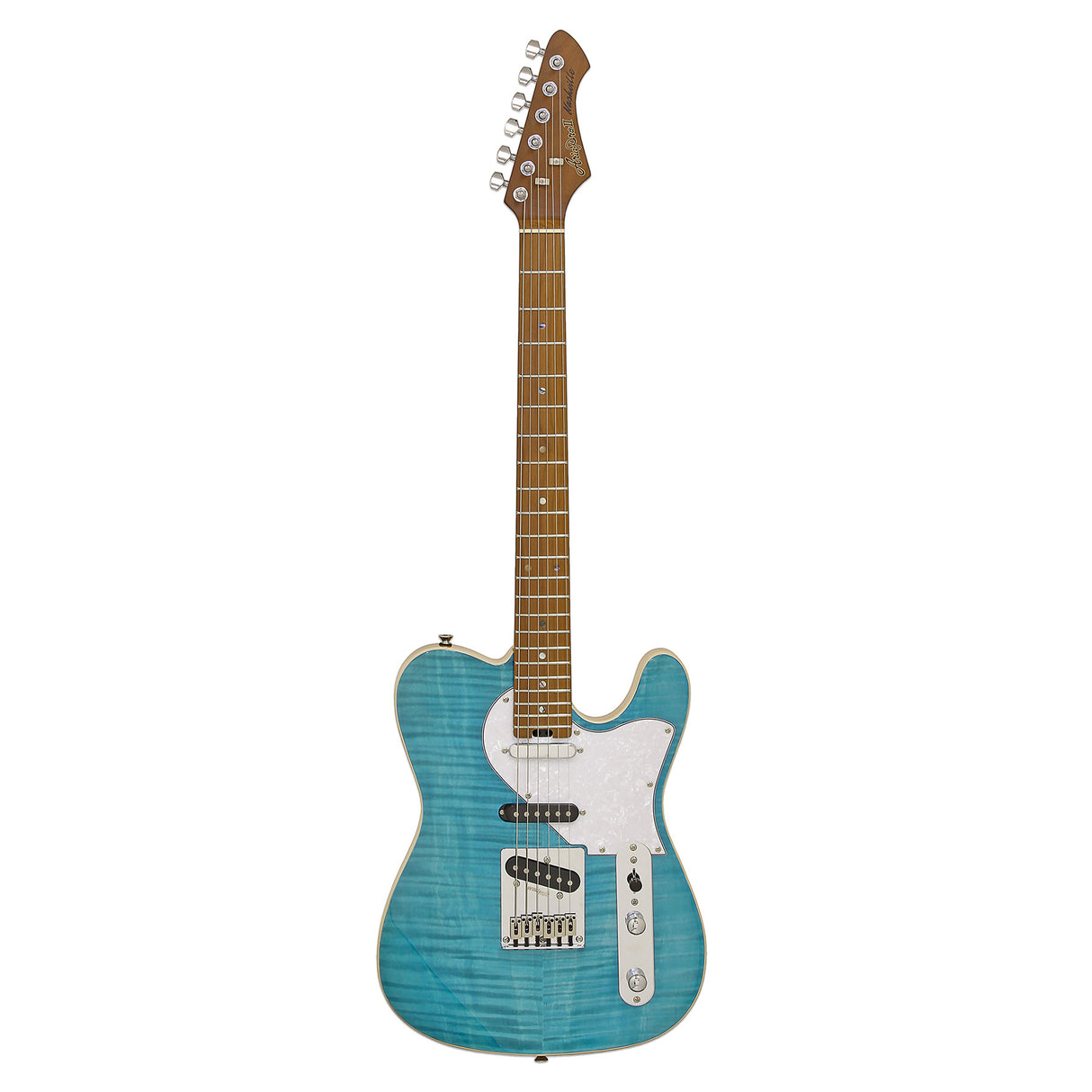 Aria 615 MKII Nashville Electric Guitar Turquoise Blue