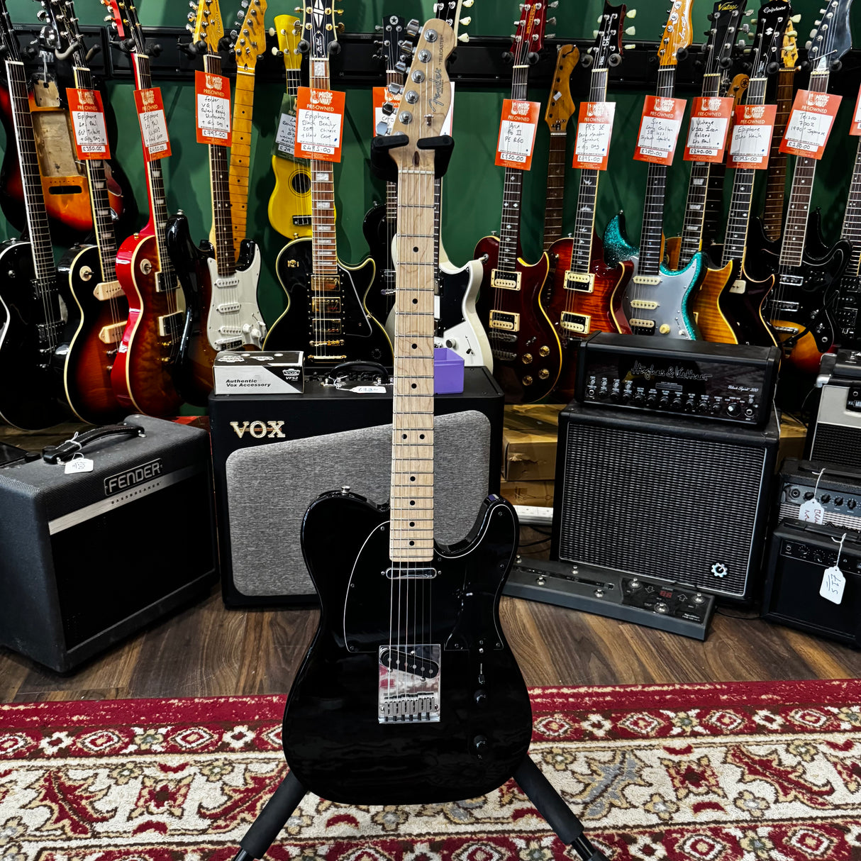 Fender American Standard Telecaster Black 2007 + Hard Case (Pre-Owned)