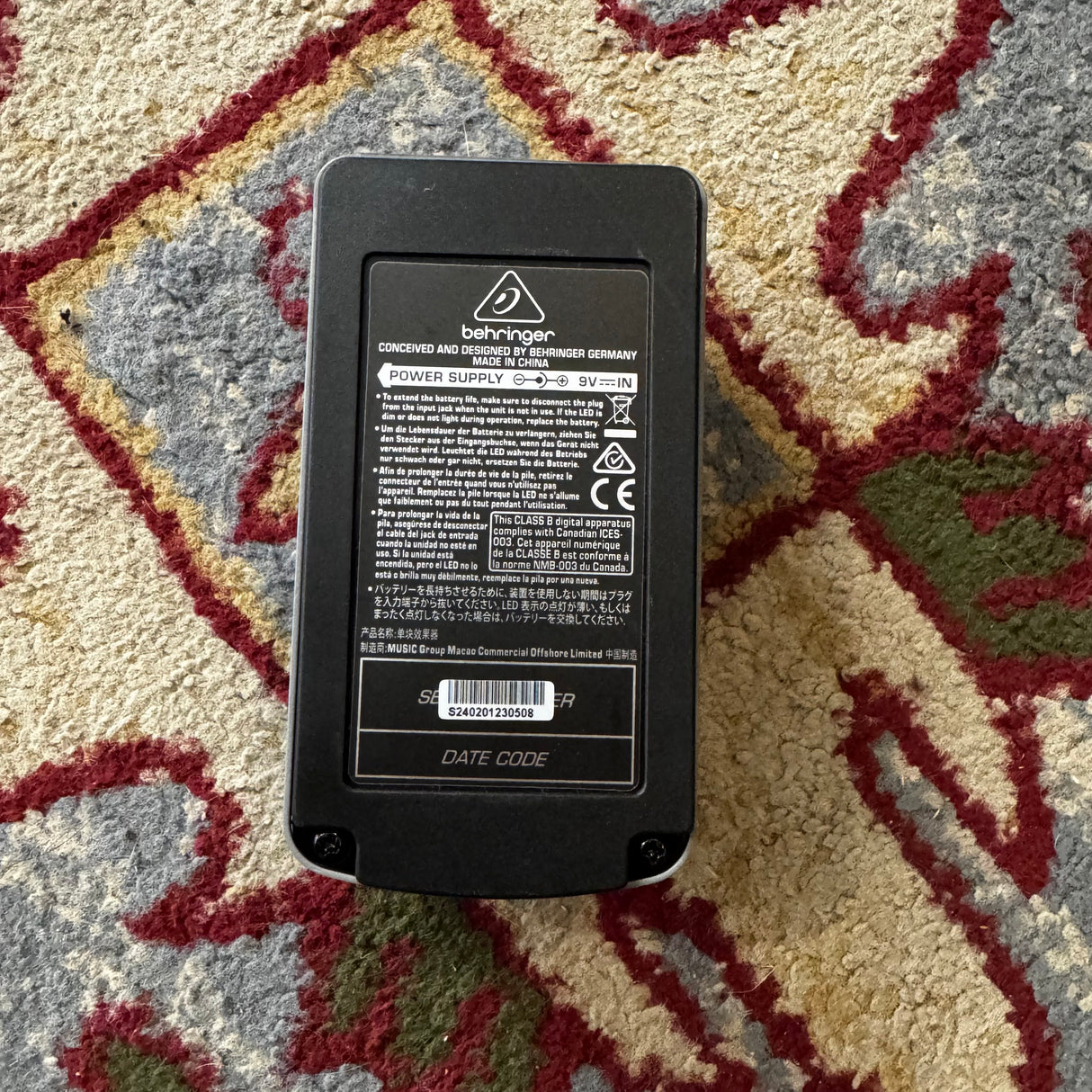 Behringer VD400 Vintage Delay Pedal (Pre-Owned)