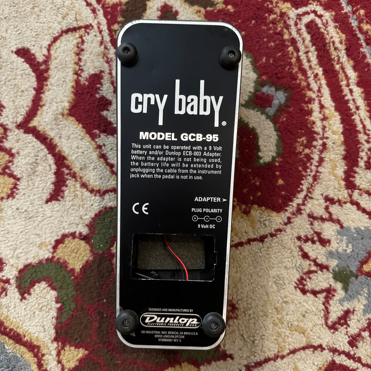 Dunlop GCB-95 Crybaby Wah Pedal (Pre-Owned)
