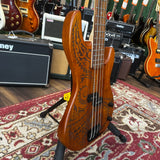 Luna Tattoo Electric Bass Guitar Long Scale Natural (Pre-Owned)