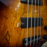 Ibanez GIO GSR205SM Spalted Maple Active 5 String Bass Guitar Brown Burst (Pre-Owned)