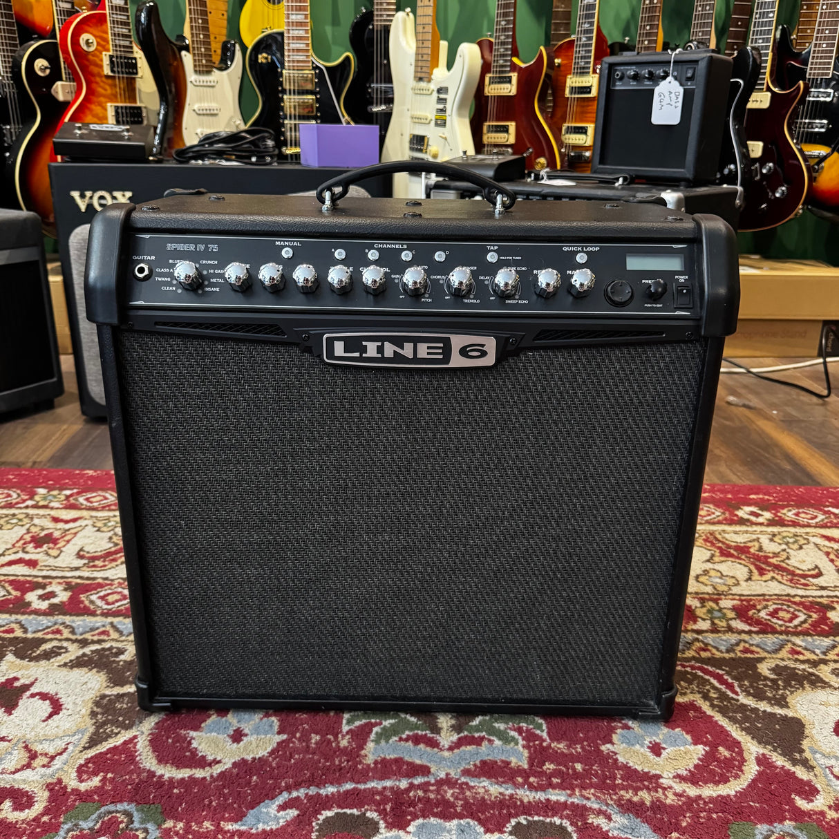 Line 6 Spider IV 75 Modelling Electric Guitar Combo Amplifier + FBV Express MKII Foot Controller (Pre-Owned)