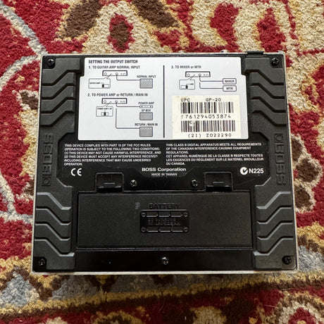 Boss GP-20 Amp Factory Guitar Amplifier & Speaker Cabinet Simulator Pedal (Pre-Owned) - Music Vault