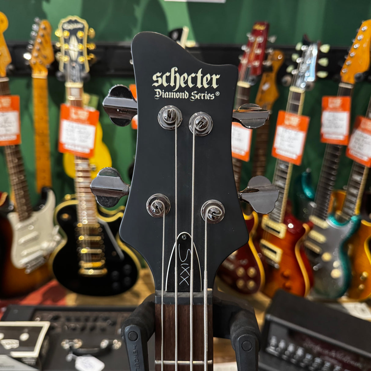 Schecter Diamond Series Nikki Sixx Active Bass Guitar - Left Handed (Pre-Owned)