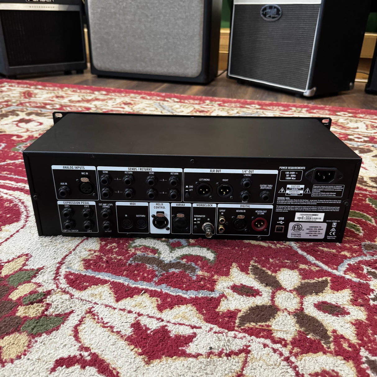 Line 6 Helix Rack Guitar Amp Modeller & Multi FX + Helix Control Foot Controller (Pre-Owned)